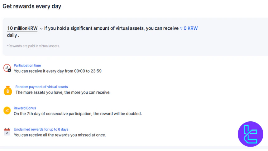 Korbit Daily Rewards