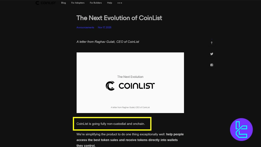 CoinList changes operations