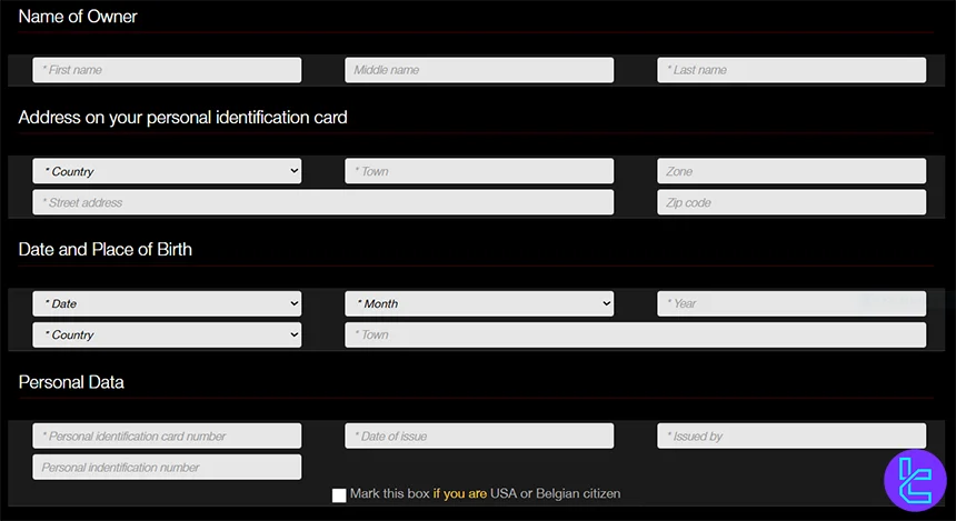 Varchev registration form