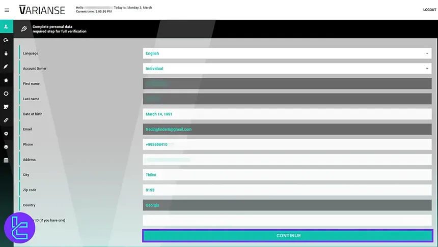 VARIANSE identity check