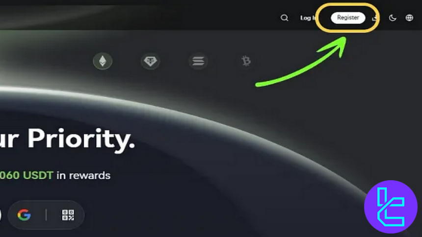 Start the Hotcoin Registration process