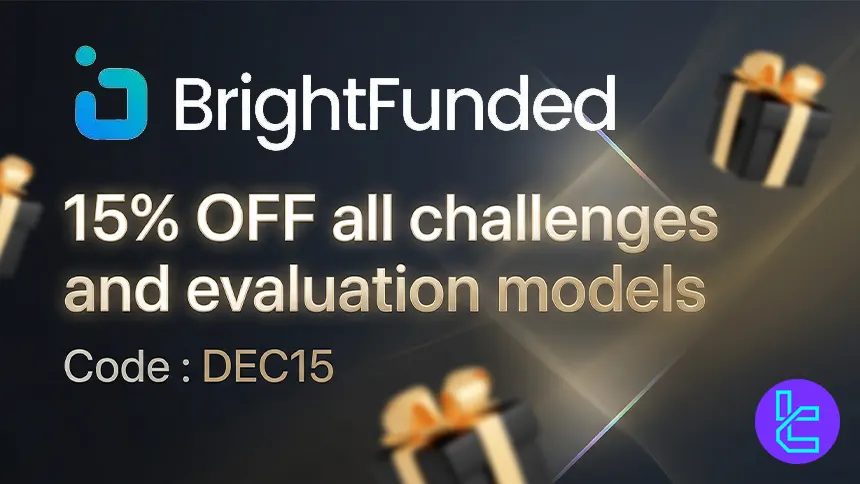 15% off Bright Funded promotion