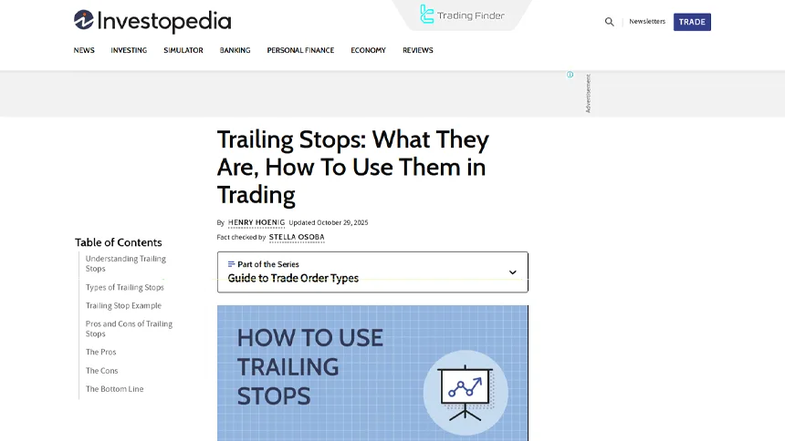Trailing Stop tutorial
