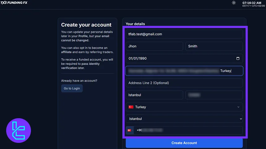 TX3 Funding Registration Form