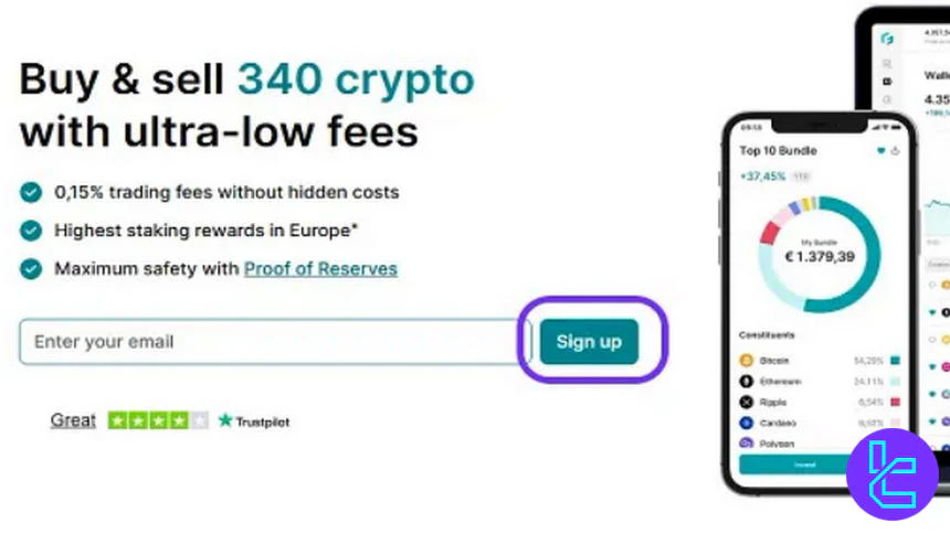 Alt: Start the Finst registration process
