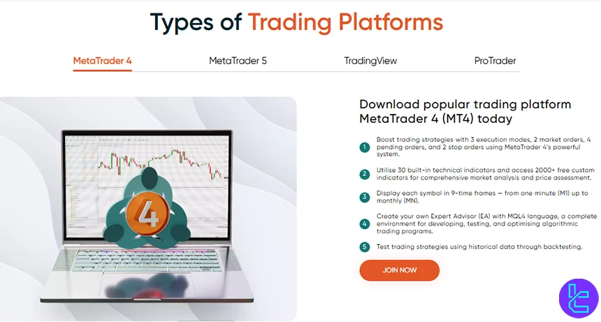 Vantage Markets UK trading platforms
