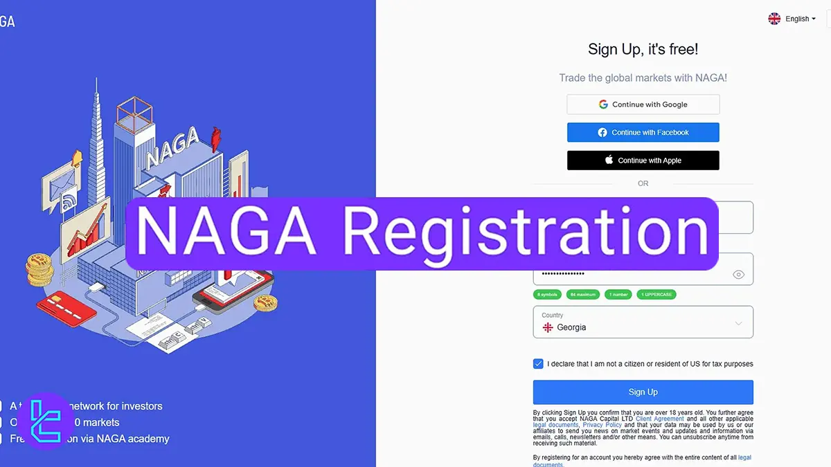 NAGA Registration - With Google, Facebook, Apple, or email [3 Steps] 2025