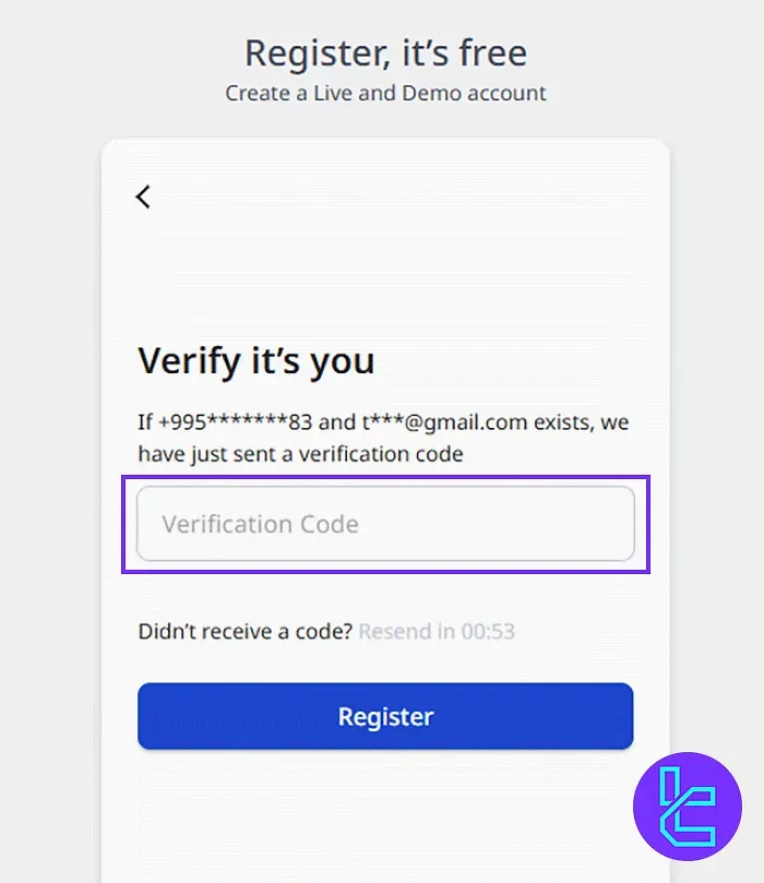 ZFX email verification