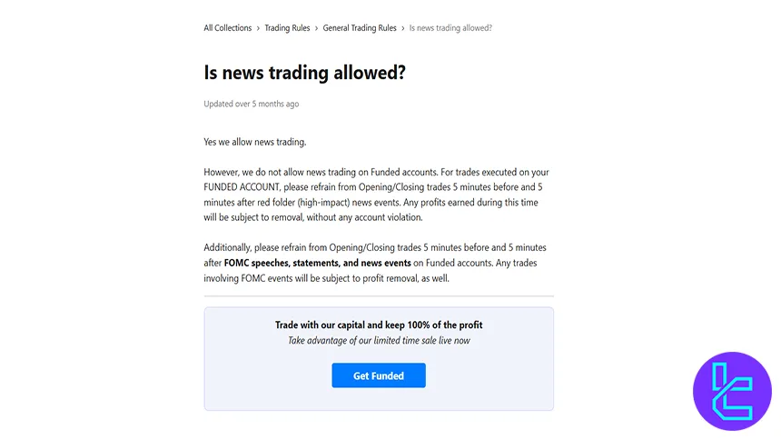 AquaFunded news trading