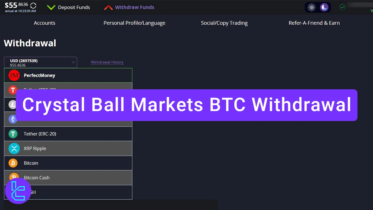 BTC Crystal Ball Markets Withdrawal - Paid in 24 hours [except weekends] 2026