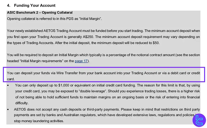 AETOSCG funding methods