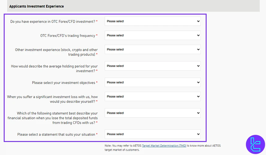 AETOSCG applicants investment experiences