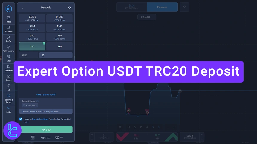 TRC20 Deposit Expert Option in 2026