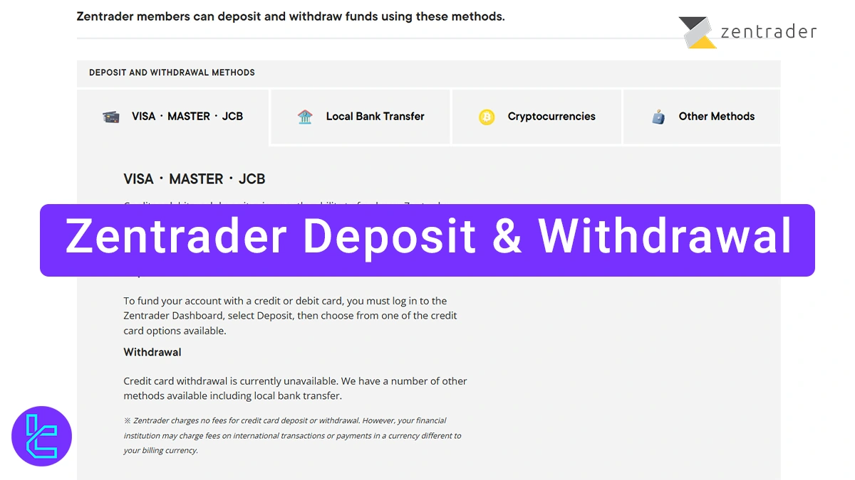 Zentrader Deposit & Withdrawal Methods 2026 [Over 6 Payment Options]