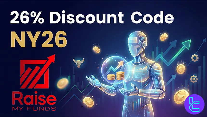 RaiseMyFunds New Year promotion with 26% discount on all prop challenges