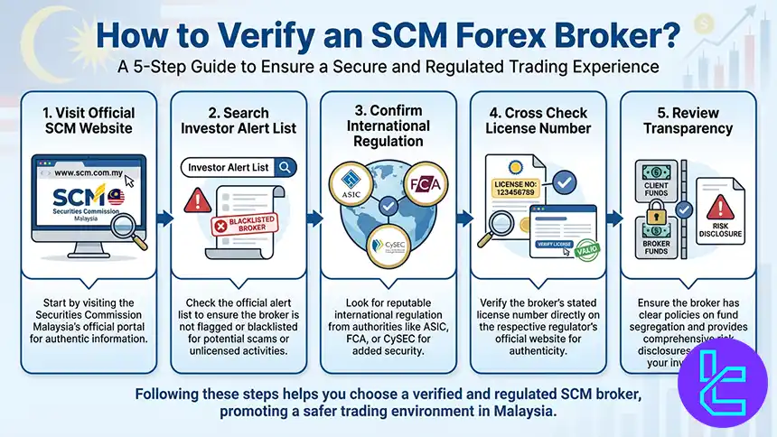 SCM-regulated broker verification