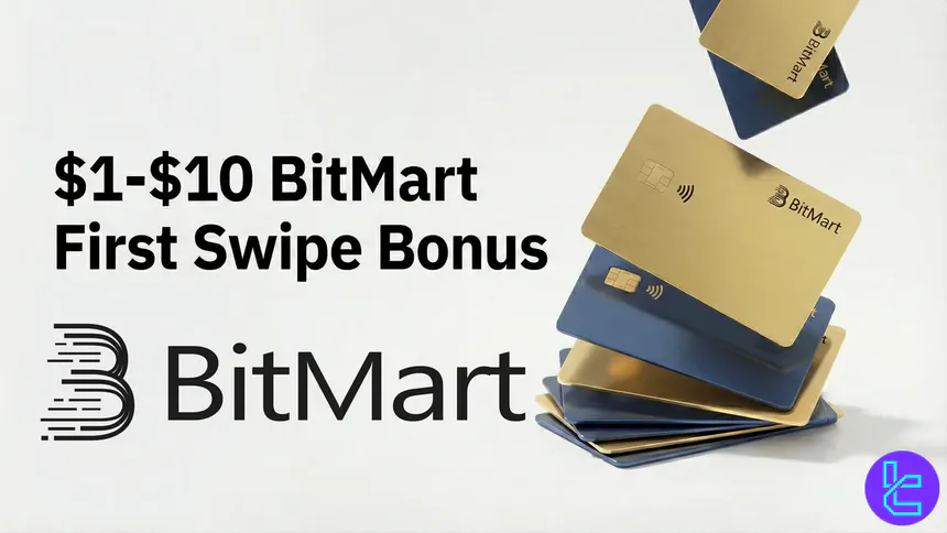 BitMart $10 first swipe bonus