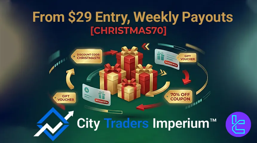 City Traders Imperium seasonal Christmas discount applied to 1-Step and 2-Step