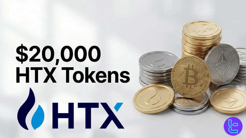 HTX 20,000 HTX tokens and bonus coupons