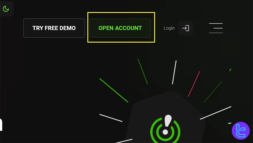 Begin Investizo registration