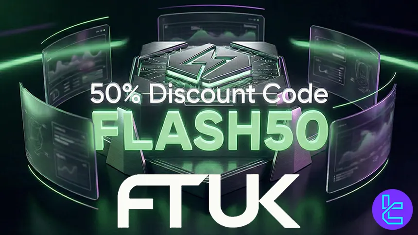 FTUK Flash Sale promotion showing 50% discount