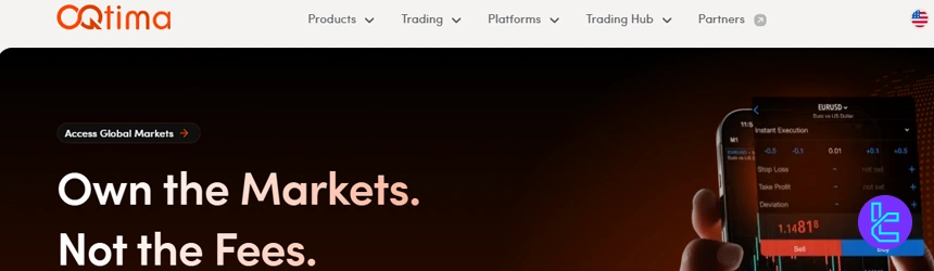 OQtime broker’s website