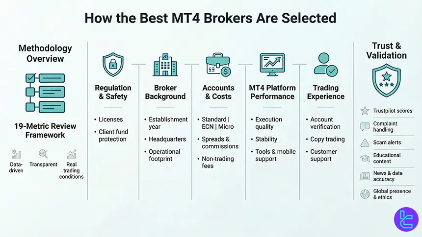 MT4 broker selection methodology
