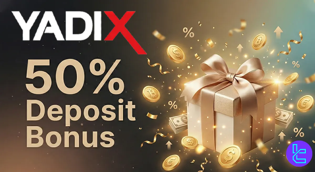 50% Yadix Deposit Bonus Account - Dec 31th, 2025