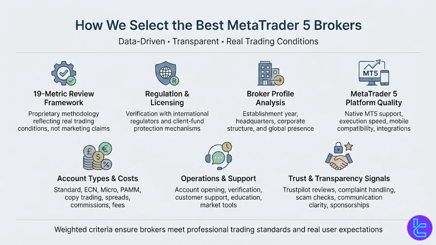 Methodology for choosing MT5 brokers