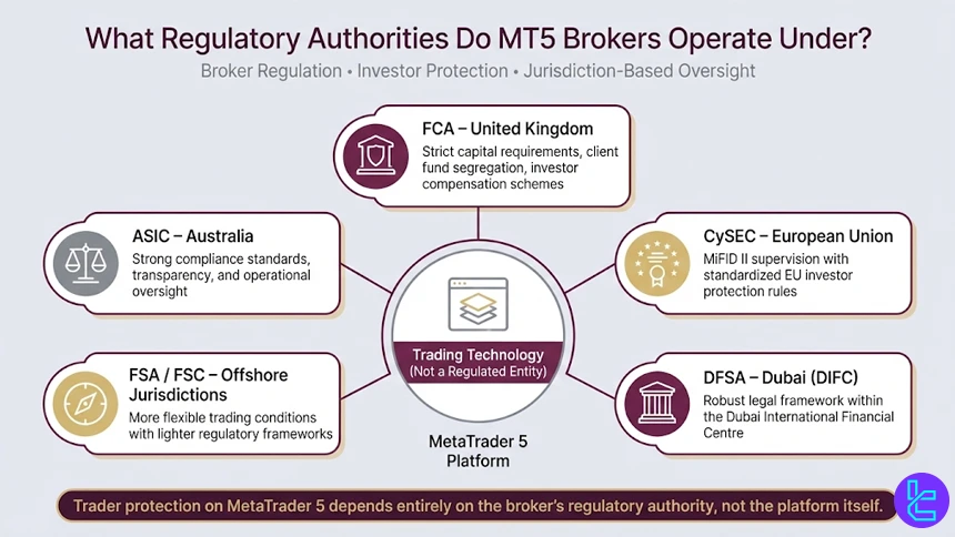 MT5 brokers regulation