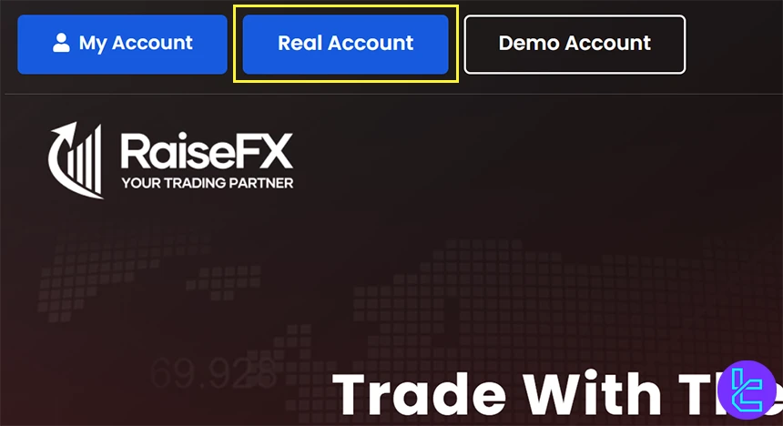 Begin RaiseFX account opening