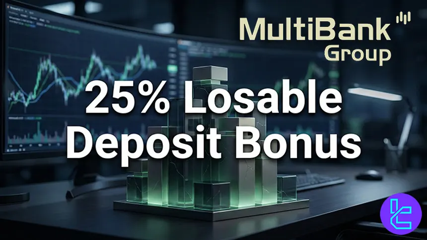 MultiBank Group deposit bonus structure allowing traders to convert trading volume