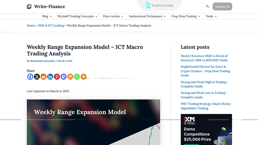 Weekly Range Expansion Model Education