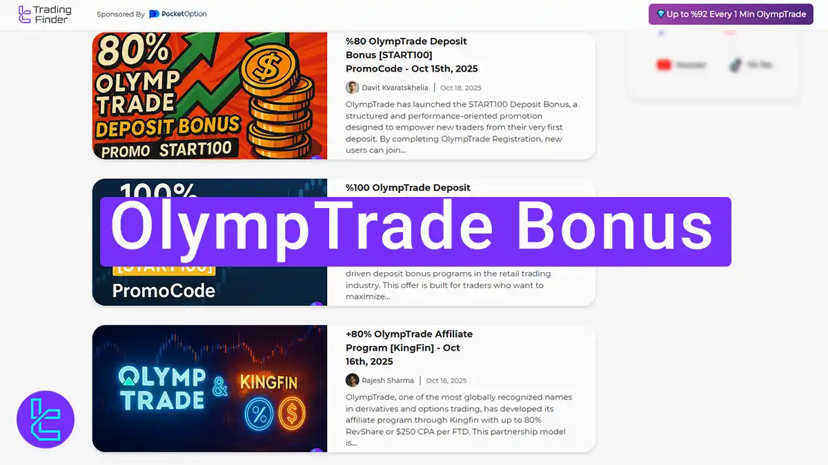 30-100% OlympTrade Bonus February 2026 [+12 Free Promo Codes]
