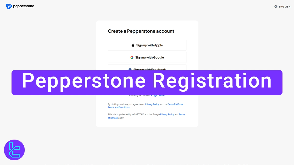Pepperstone Registration - Using Email, Apple ID, or Facebook in 2026