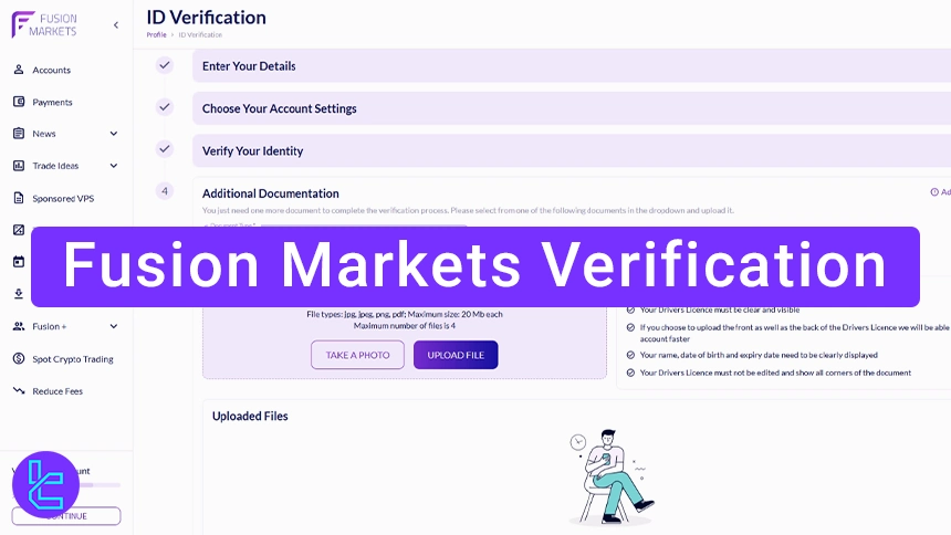 Fusion Markets verification process overview