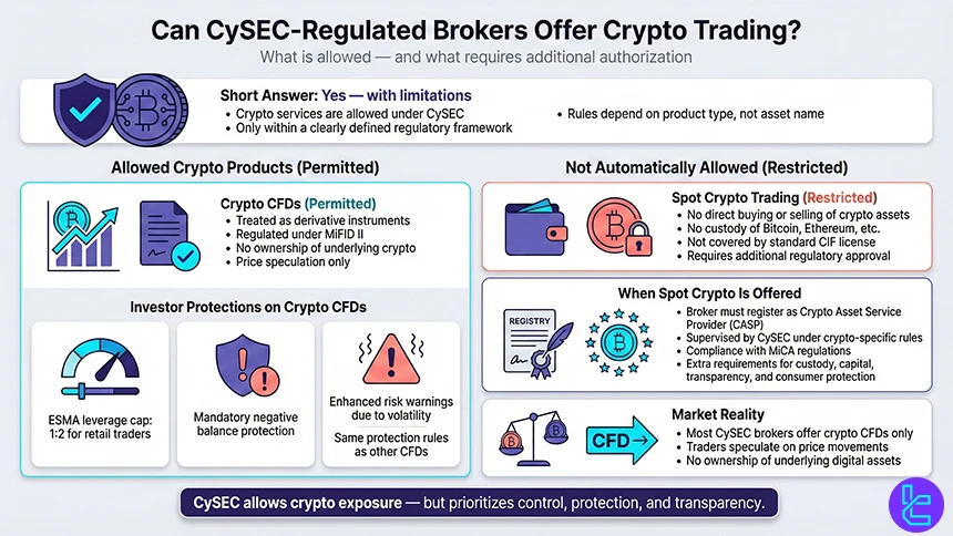 CySEC brokers crypto trading
