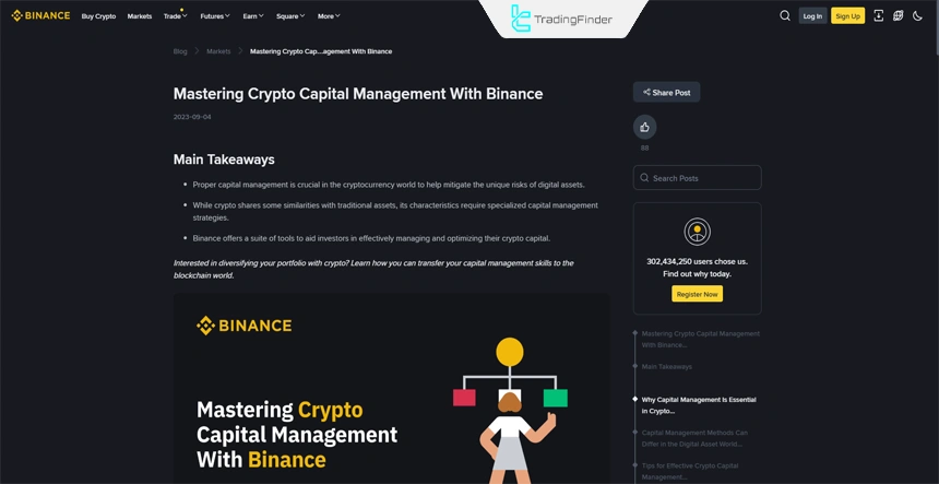 Capital management guide for the Binance cryptocurrency market