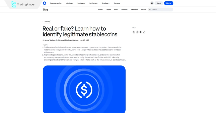 Article on identifying real and fake stablecoins