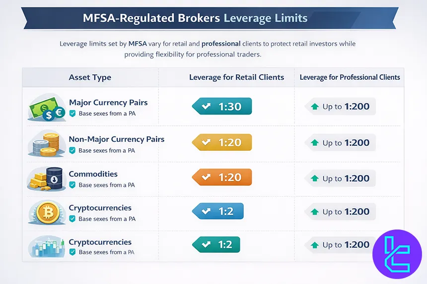 MFSA-regulated brokers leverage limits