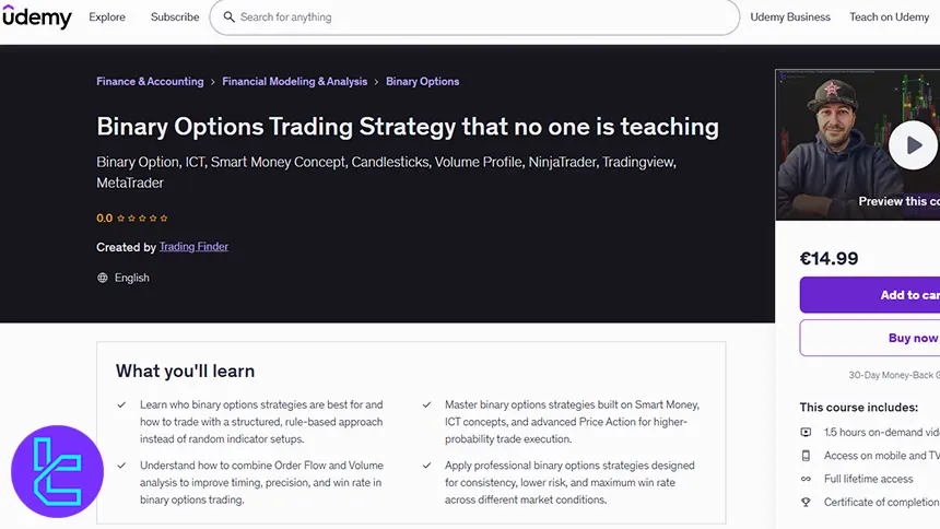 TradingFinder binary course
