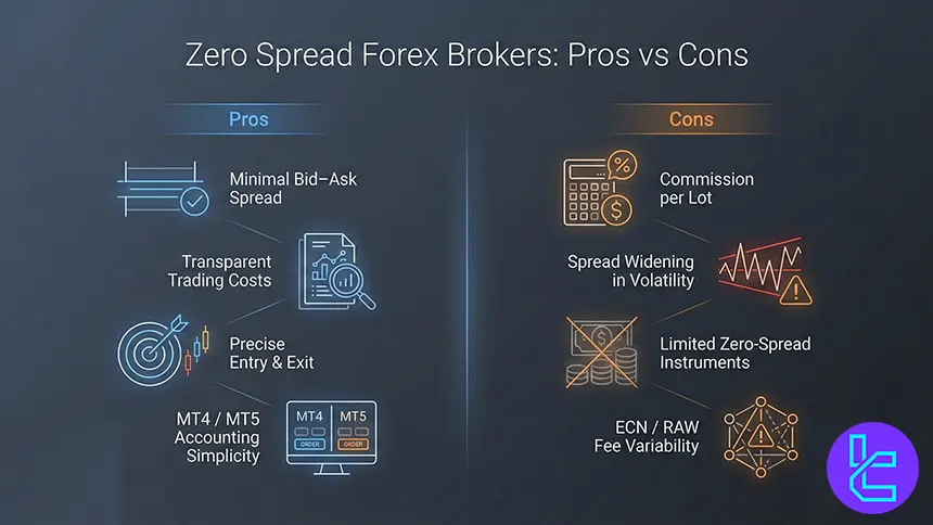 Zero spread brokers pros and cons