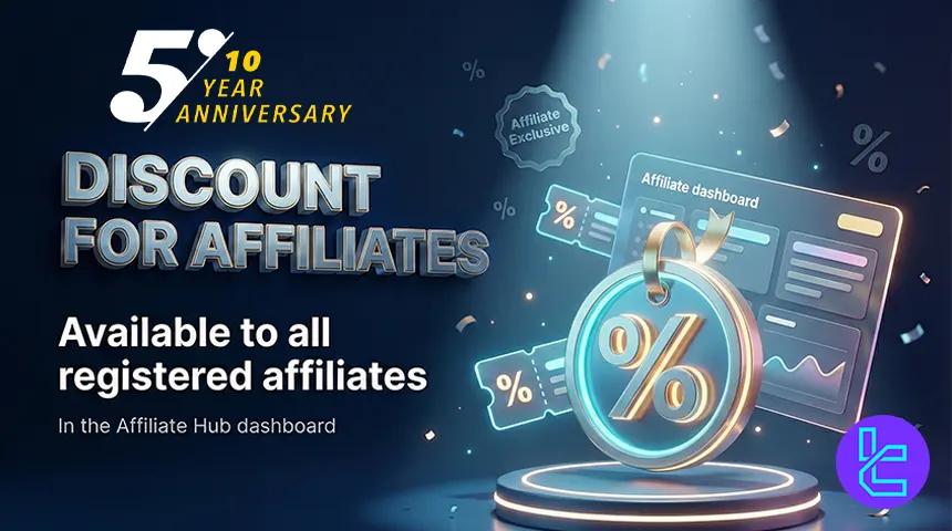 The 5ers discount is available to all registered affiliates