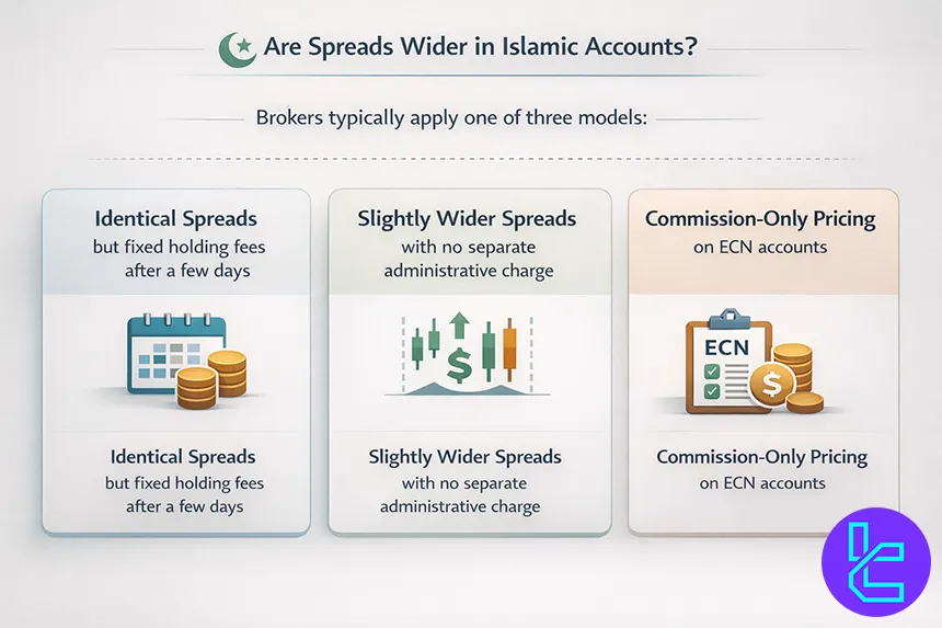 Pricing models in Islamic swap-free accounts