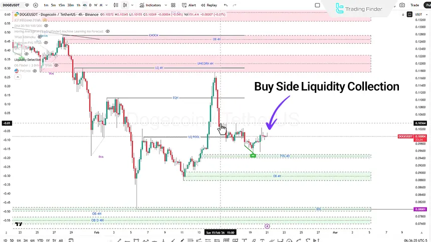 Review of Dogecoin index on the 4-hour timeframe, February 21, 2026