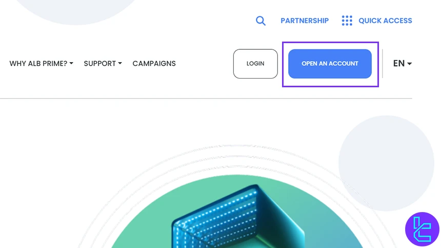 Begin Albprime registration