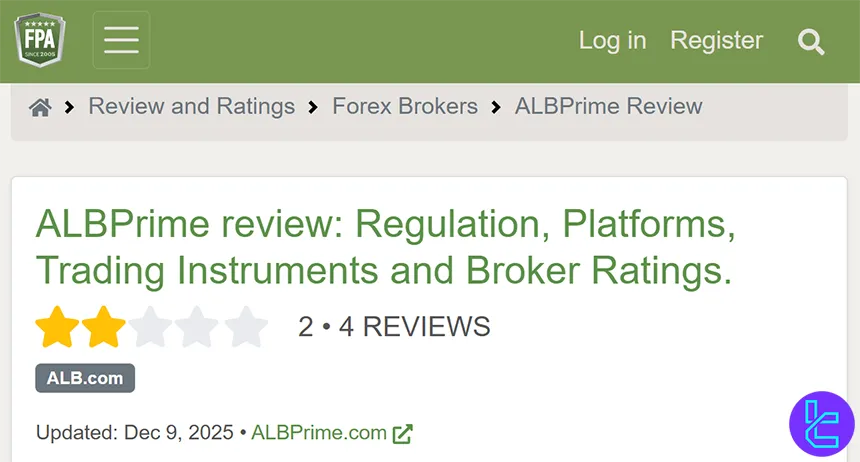 Albprime on review websites