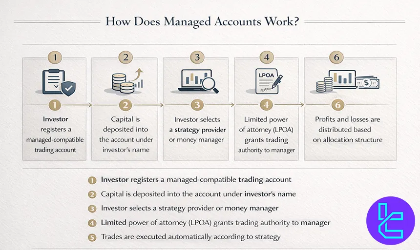 Step by step process of how managed Forex accounts operate