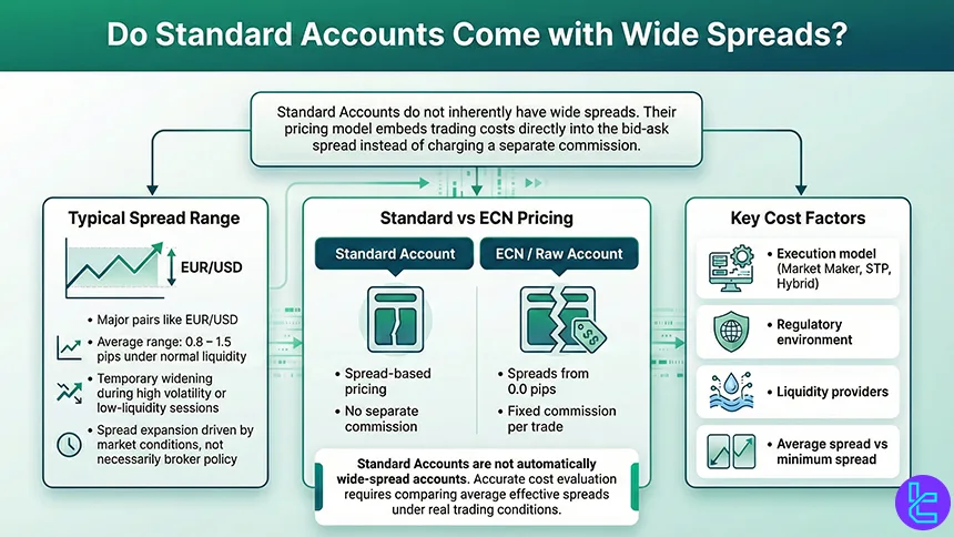 Spreads in standard accounts
