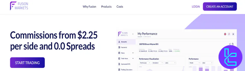Fusion Markets website
